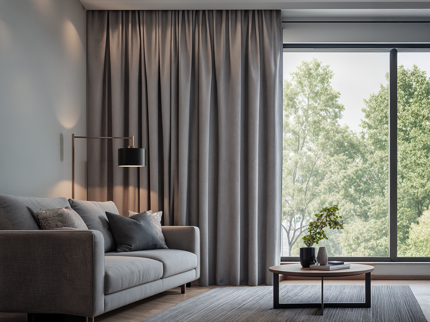 Dalia Blackout Perde 140 x 270 cm - Koyu Gri Dalia Blackout Perde 140 x 270 cm - Koyu Gri