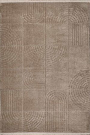 Deco Geo 80011 Dikdörtgen Polyester Pamuk Karışımlı Makine Halısı