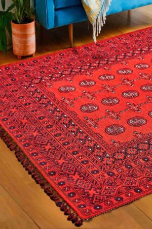 Deco Anatolia 15916 Otantik Anadolu Desenli Antitoz Yıkanabilir Makine Halısı